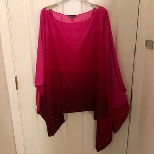 Ombré poncho